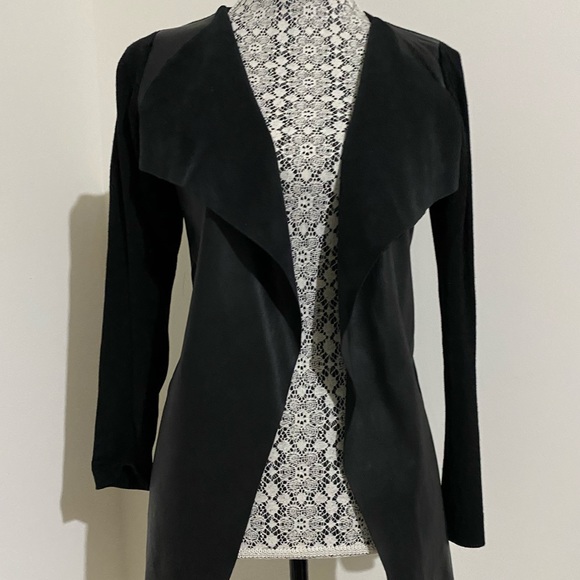 ZARA Faux Leather Cardigan/Blazer - Picture 1 of 4